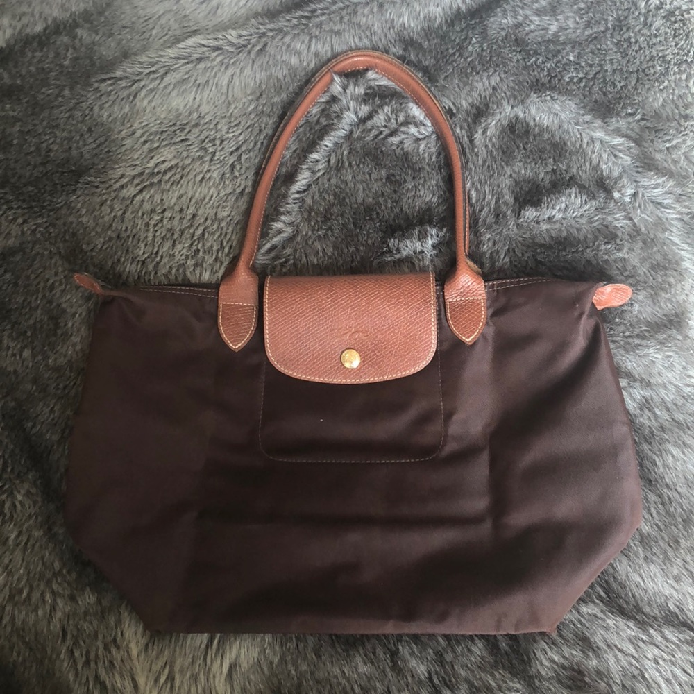 Longchamp small ‘Le Pilage’ Brown Bag